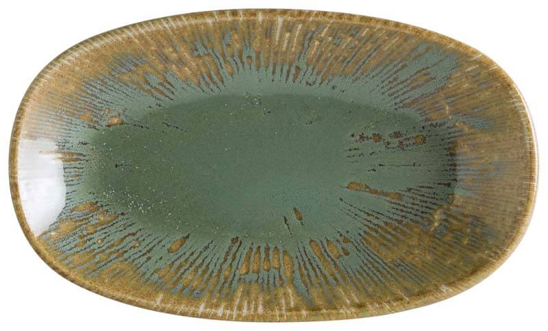 Bonna Snell Sage Gourmet Platte oval 24x14cm grün - 12 Stück Bonna Snell Sage Gourmet Platte oval 24x14cm grün - 12 Stück