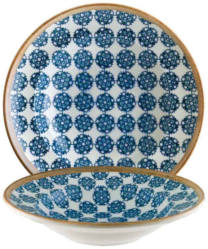 Bonna Lotus Gourmet Pastateller 27cm blau - 6 Stück Bonna Lotus Gourmet Pastateller 27cm blau - 6 Stück