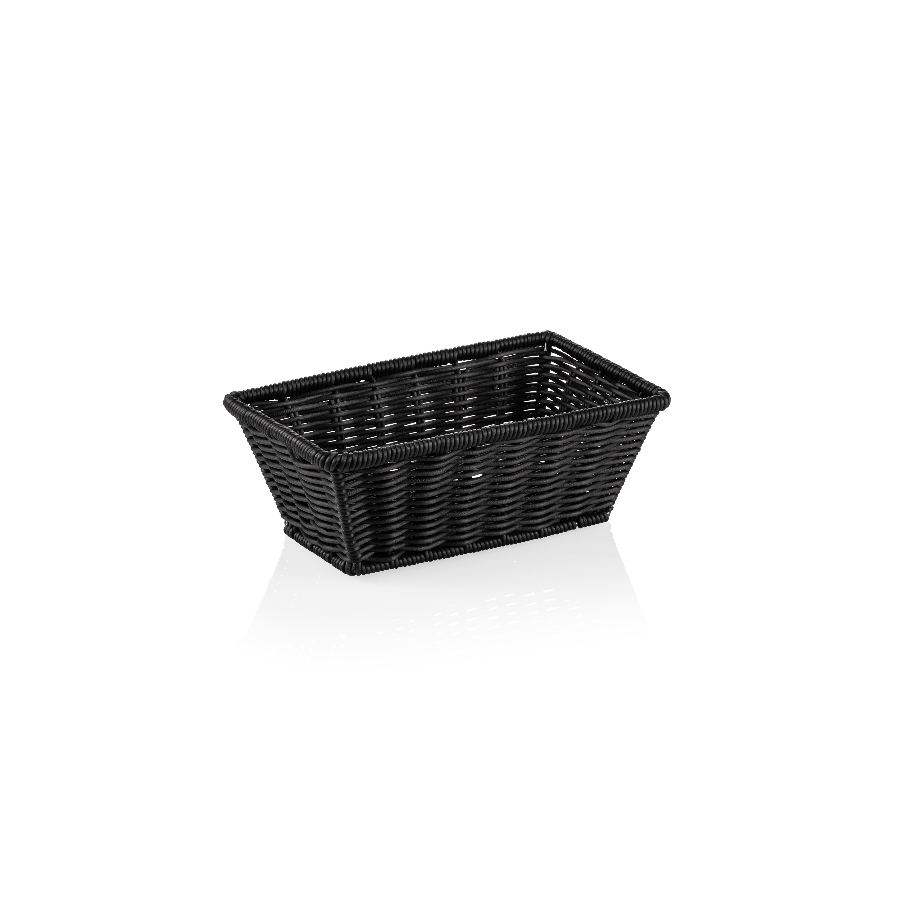 Korb Polypropylen, 26,5x16x10cm (GN 1/4) - schwarz Korb Polypropylen, 26,5x16x10cm (GN 1/4) - schwarz