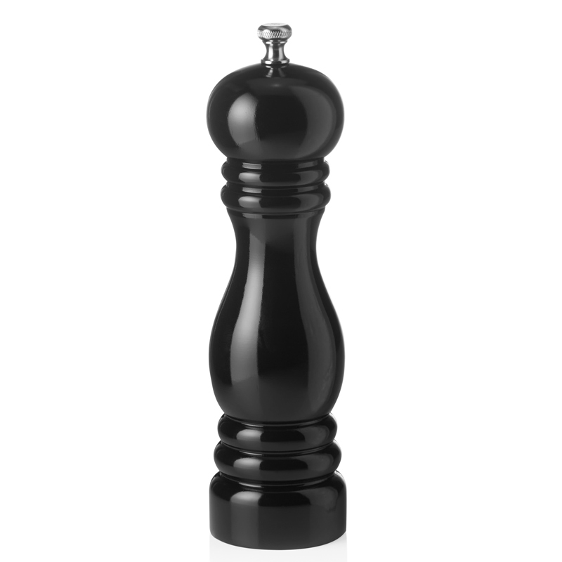 Salzmühle Gummibaumholz schwarz - verschiedene Größen