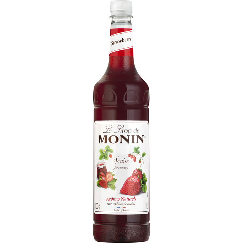 Erdbeere - Monin Sirup, PET-Flasche (1,0l) Erdbeere - Monin Sirup, PET-Flasche (1,0l)