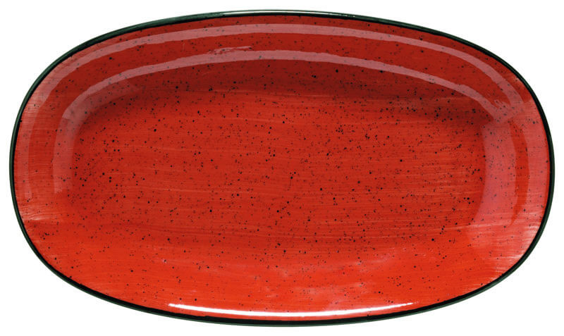 Bonna Aura Passion Gourmet Platte oval 24x14cm rot - 12 Stück Bonna Aura Passion Gourmet Platte oval 24x14cm rot - 12 Stück