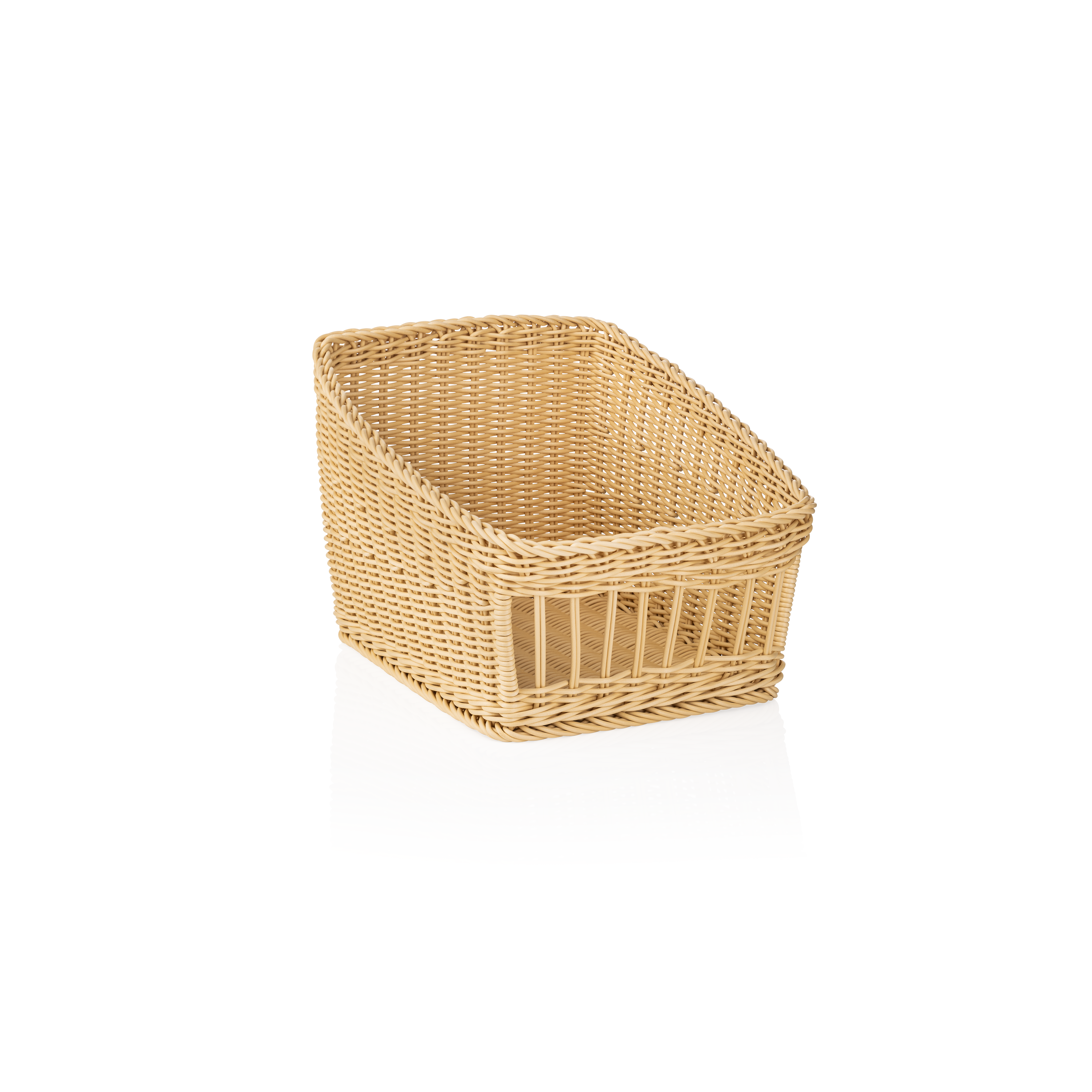 Korb Polypropylen hellbeige - 30x40x16/27cm Korb Polypropylen hellbeige - 30x40x16/27cm