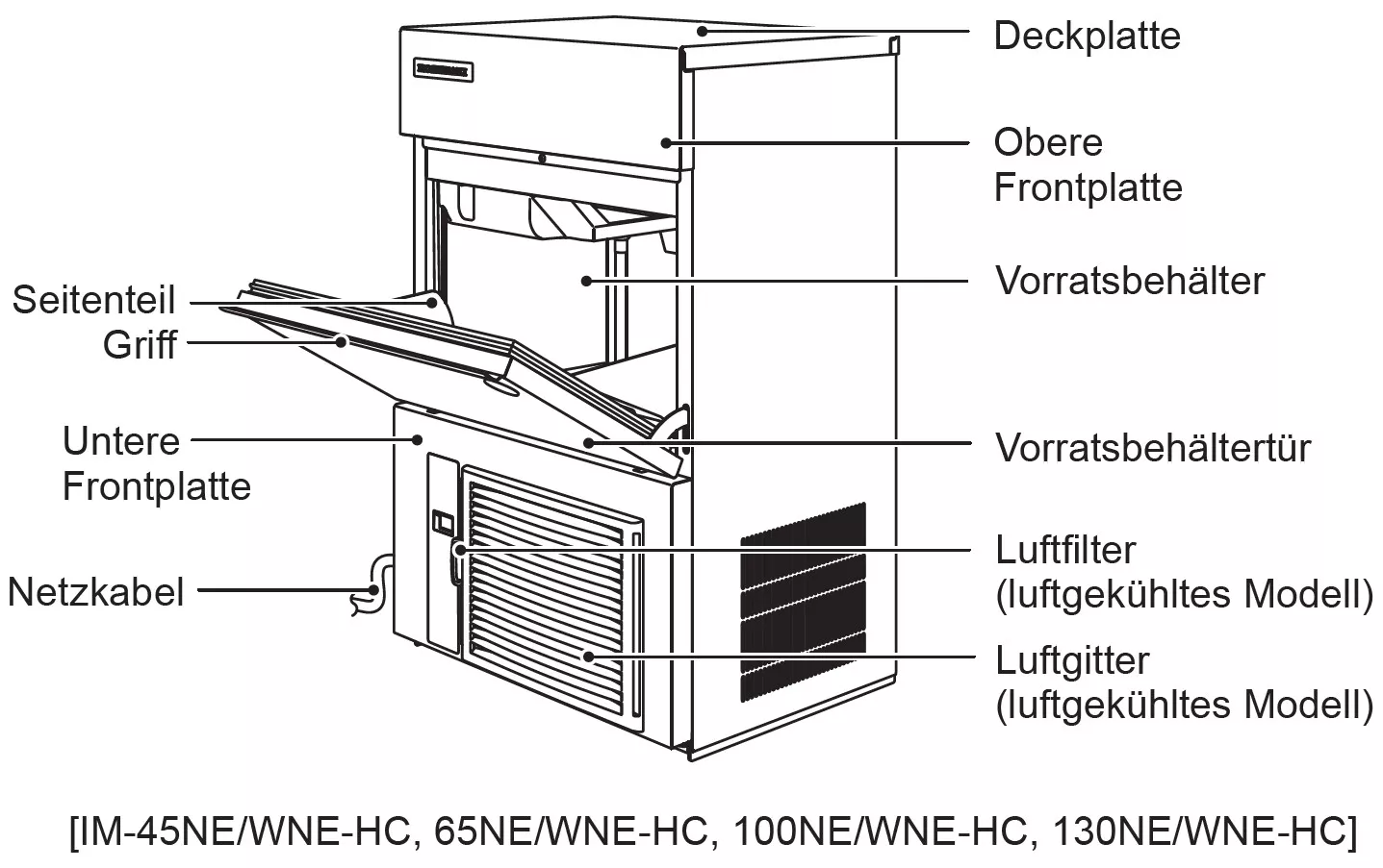 Hoshizaki IM-100NE-HC-32 (XL-Würfel) Hoshizaki IM-100NE-HC-32 (XL-Würfel)