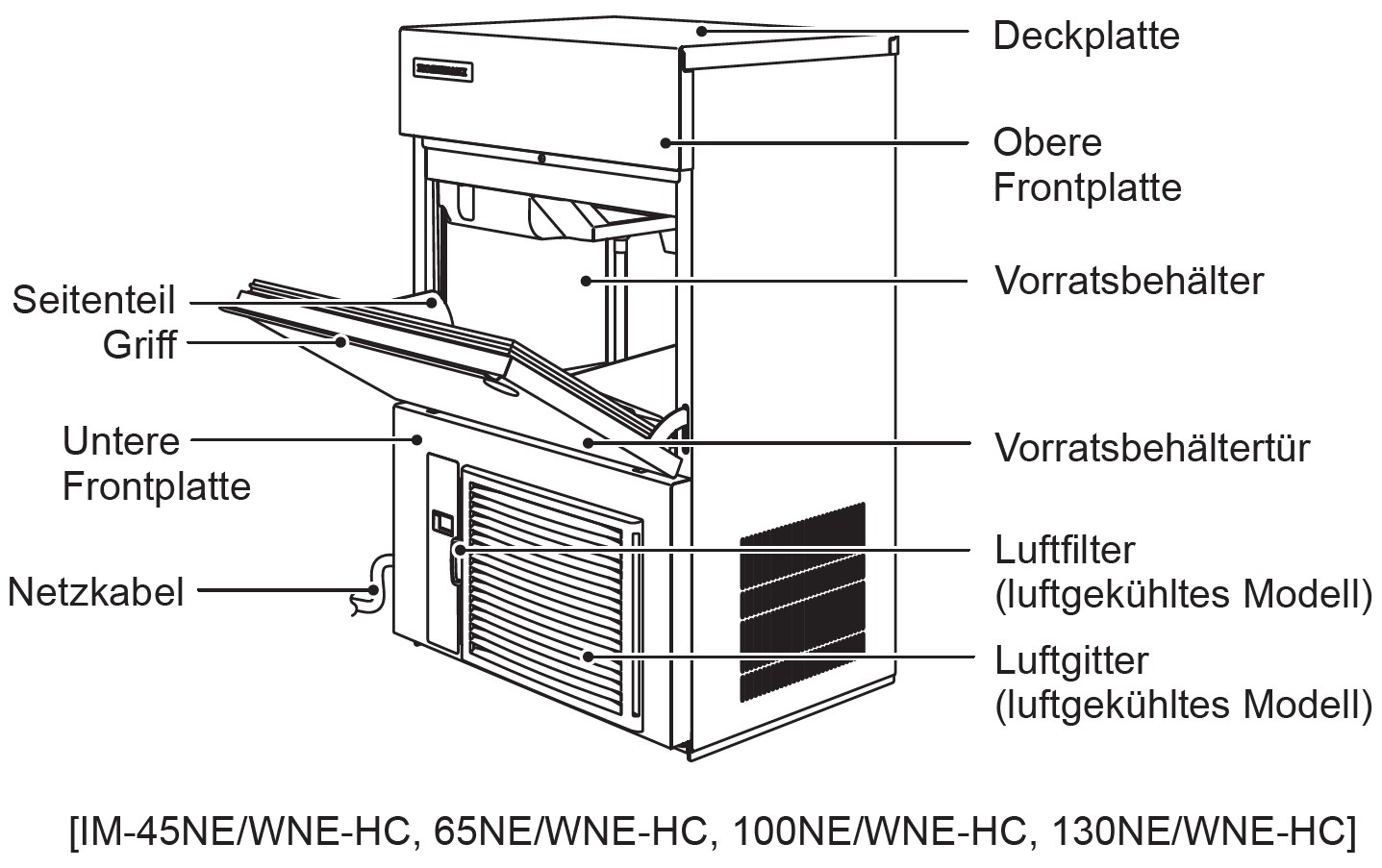 Hoshizaki IM-100NE-HC-32 (XL-Würfel)