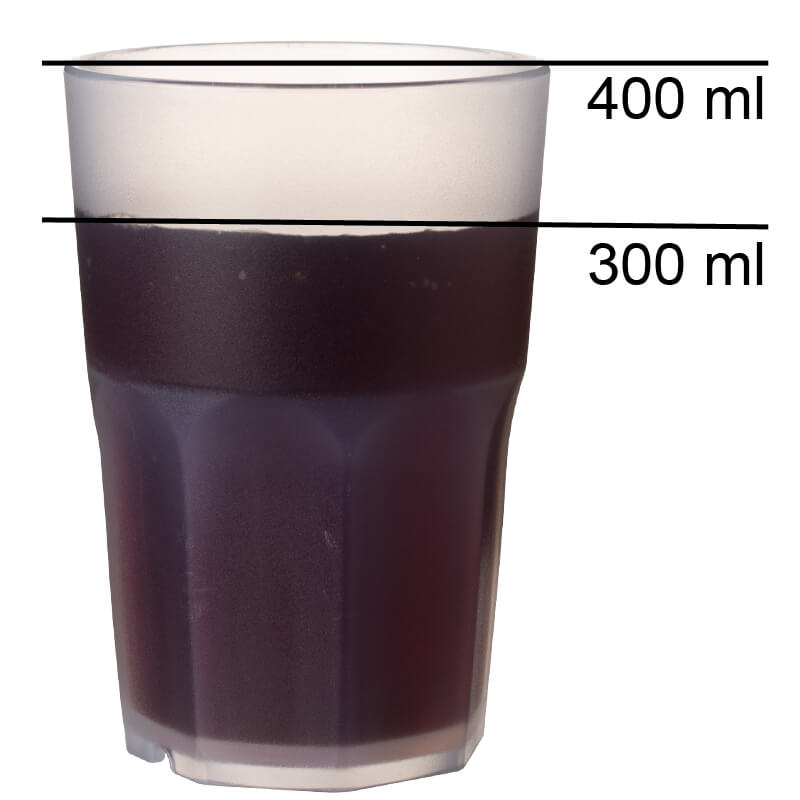 Kunststoffbecher Granity, Polypropylen, frosted - 400ml (1 Stk.) Kunststoffbecher Granity, Polypropylen, frosted - 400ml (1 Stk.)
