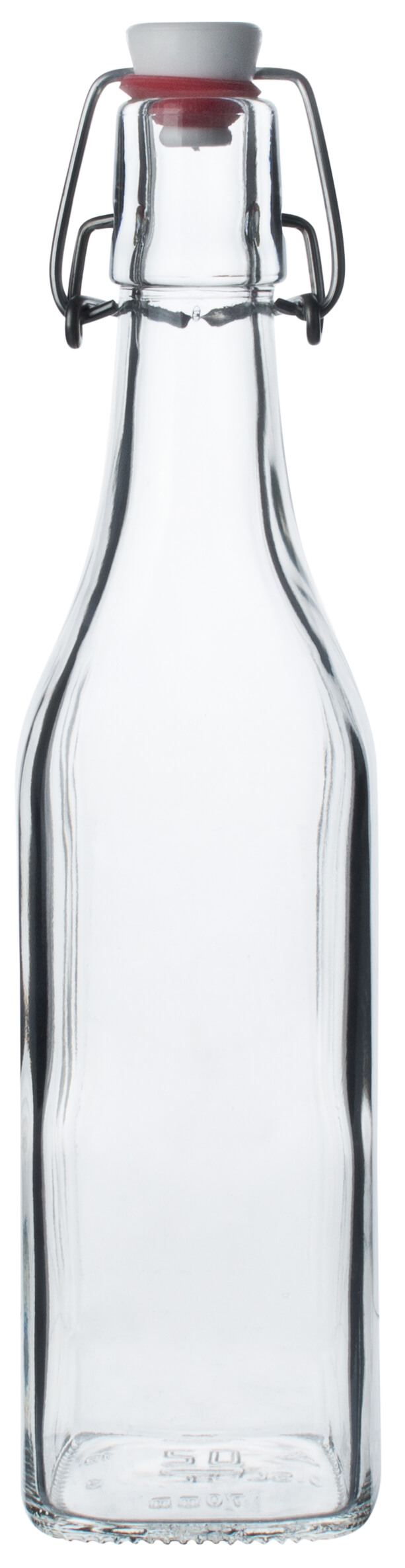 Bügelverschlussflasche eckig - 500ml