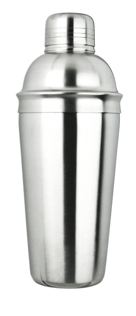 Cocktail Shaker, Edelstahl, dreiteilig, matt - 700ml