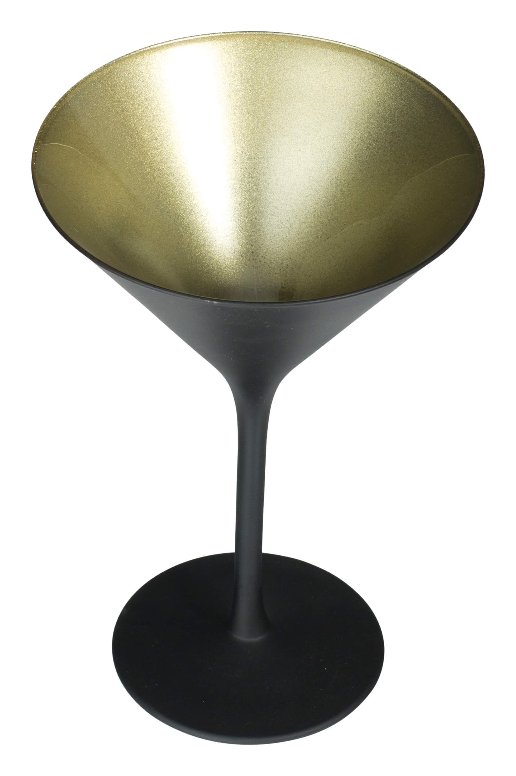 Martiniglas, matt schwarz/gold, Elements Stölzle - 240ml (1 Stk.)