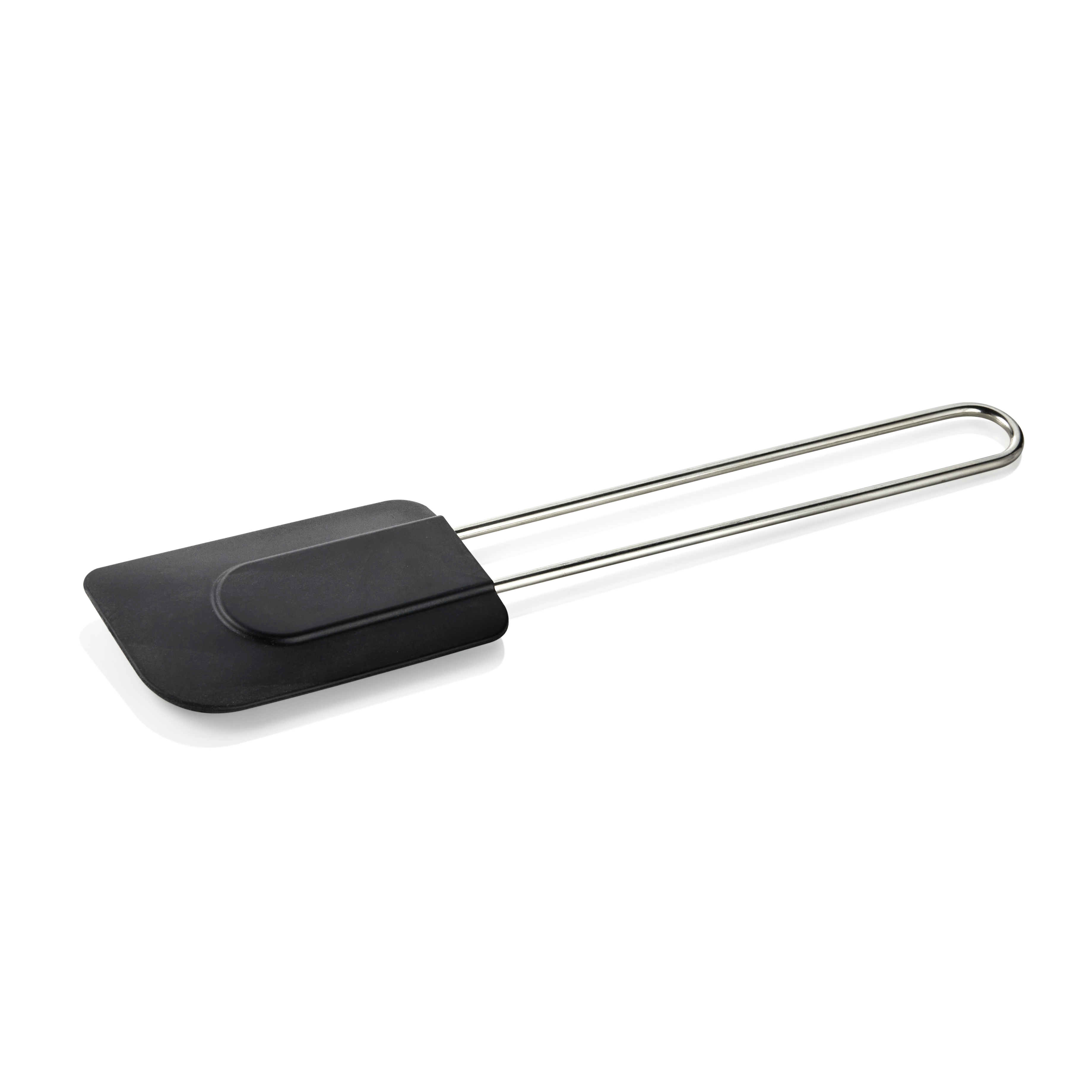 Teigspatel Edelstahl, Silikon, schwarz - 29cm Teigspatel Edelstahl, Silikon, schwarz - 29cm