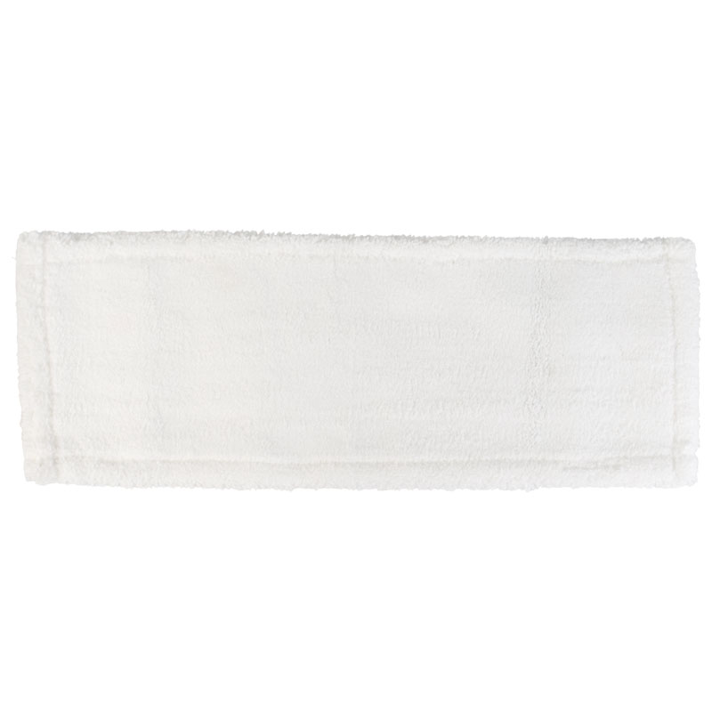 Mikrofaser-Wischmopp mit Taschen, Polyester weiß - 40 cm