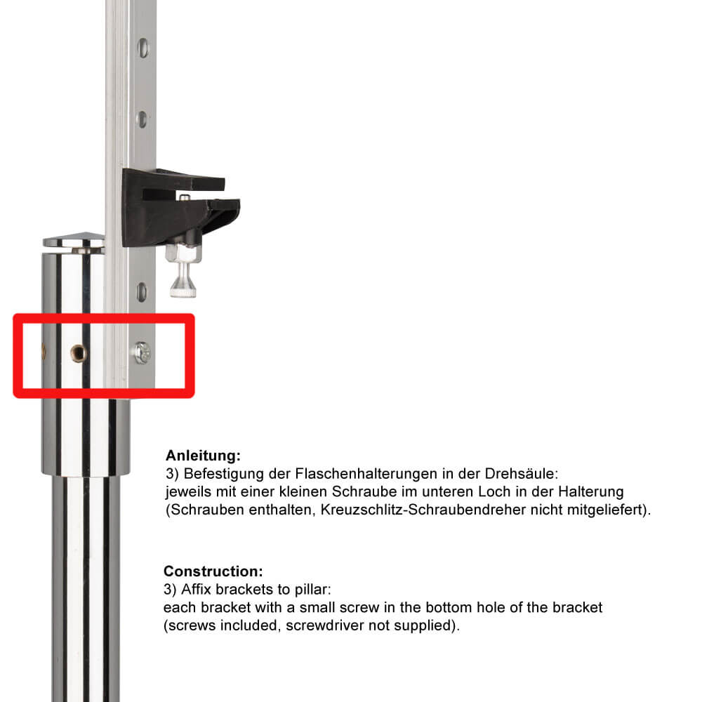 Thekendrehständer für 6 Flaschen (0,7l-1,0l) Thekendrehständer für 6 Flaschen (0,7l-1,0l)