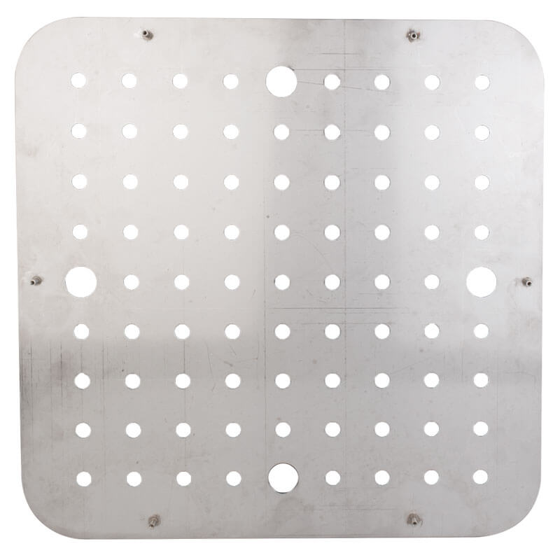 Abdeckung für Spülbecken, CNS gelocht - 40x40cm Abdeckung für Spülbecken, CNS gelocht - 40x40cm