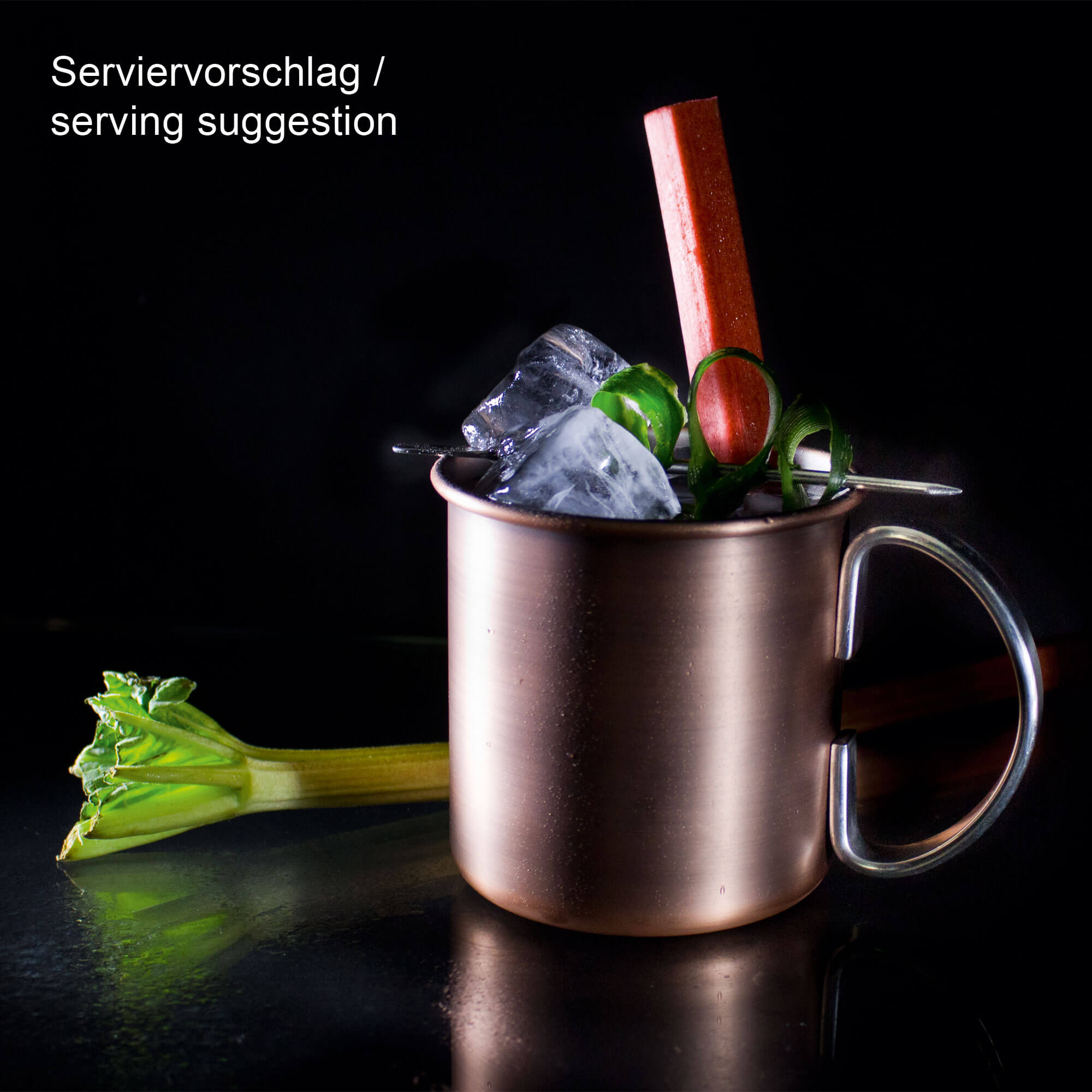 Moscow Mule Becher aus Edelstahl im Antik-Kupfer-Look - 450ml