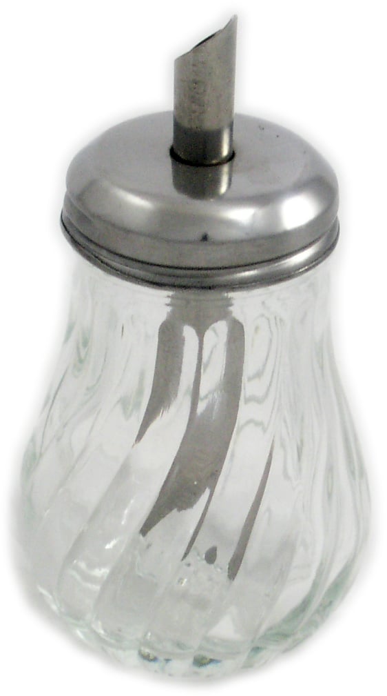 Zuckerdosierer, Glas und Edelstahl - 120ml / 11cm