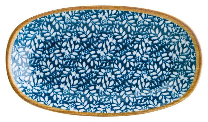 Bonna Lupin Gourmet Platte oval 34x19cm blau - 6 Stück