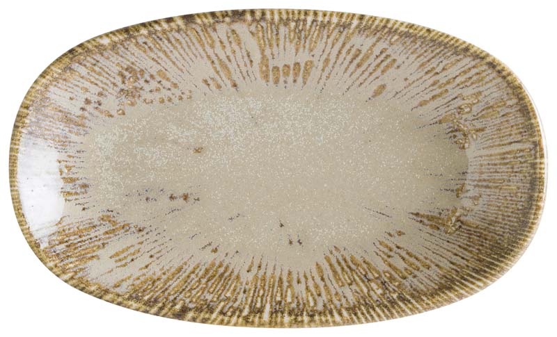 Bonna Snell Sand Gourmet Platte oval 24x14cm beige - 12 Stück