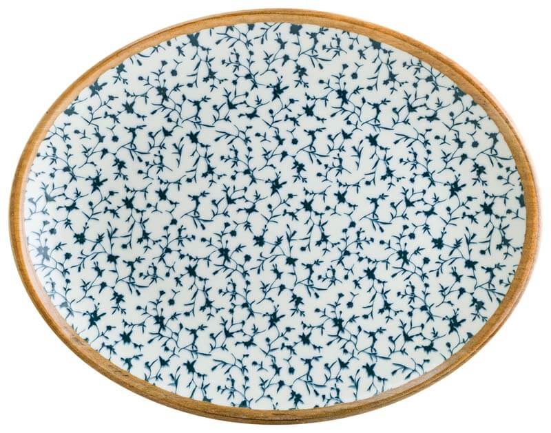 Bonna Calif Moove Platte oval 25x19cm blau - 12 Stück