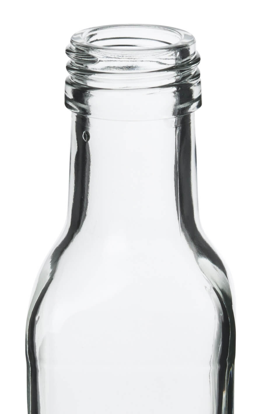 Glasflasche eckig - 250ml