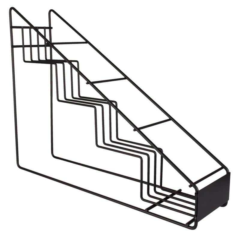 Flaschentreppe schmal - schwarz