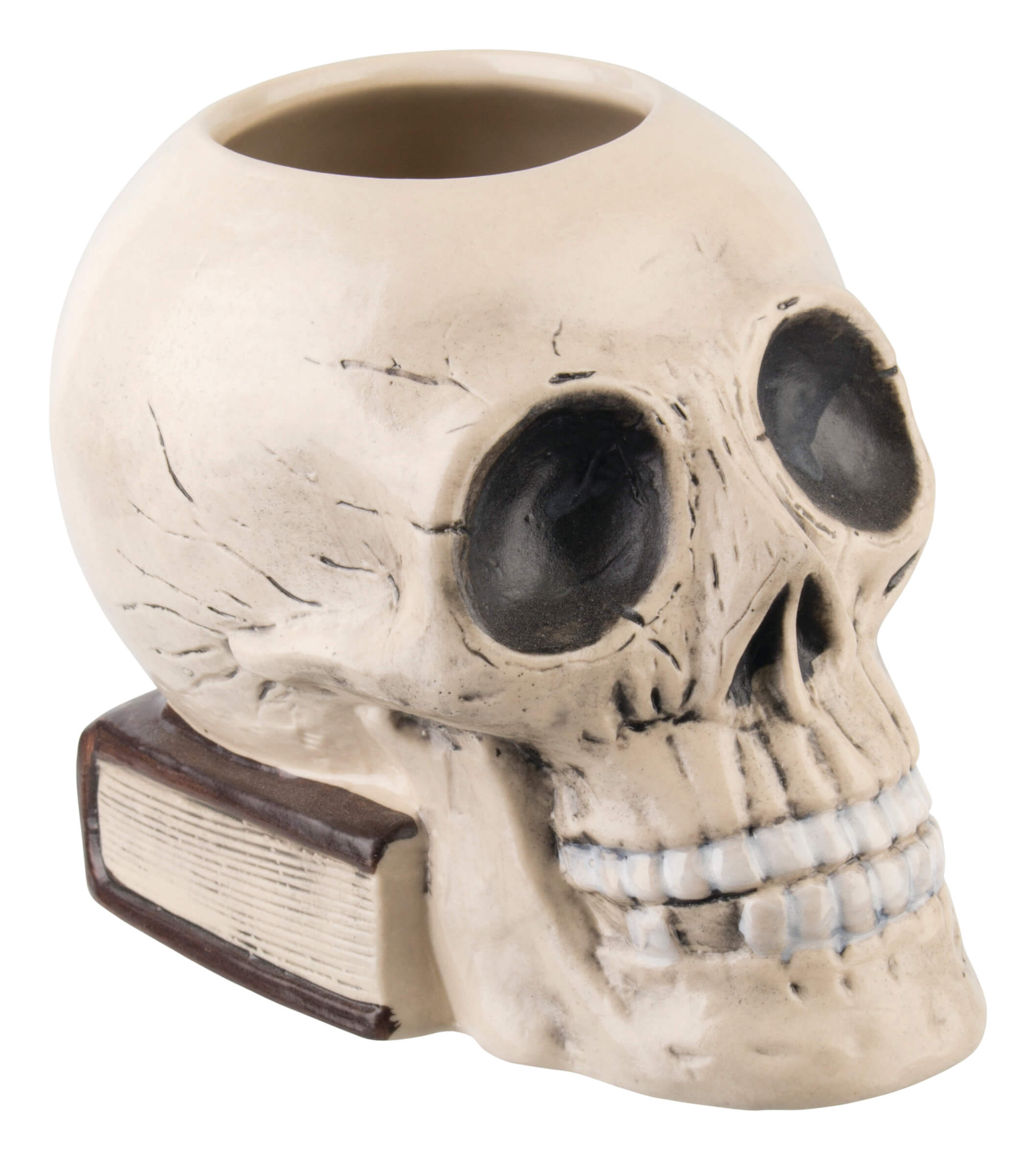 Tiki Becher Totenkopf mit Buch - 700ml