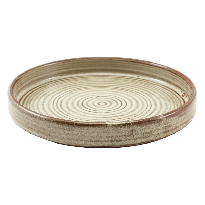 Präsentationsteller Terra Smoke Grey – 18 cm (6 Stk.)