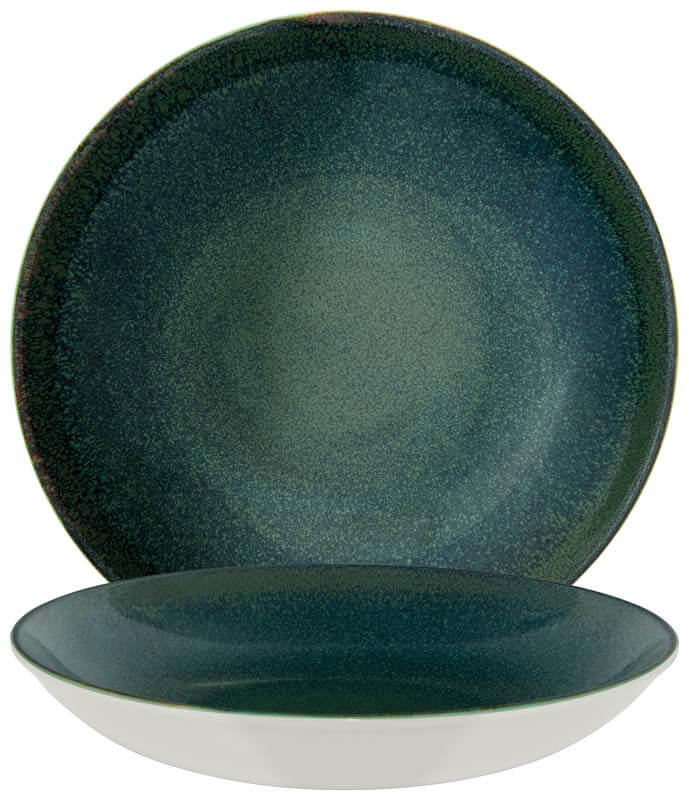 Bonna Ore Mar Bloom Teller tief 25cm grün - 6 Stück Bonna Ore Mar Bloom Teller tief 25cm grün - 6 Stück