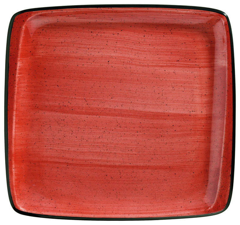 Bonna Aura Passion Moove Platte 22x20cm rot - 12 Stück