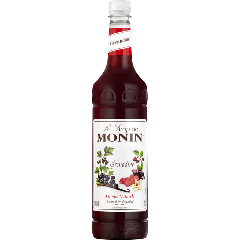 Grenadine - Monin Sirup, PET-Flasche (1,0l) Grenadine - Monin Sirup, PET-Flasche (1,0l)