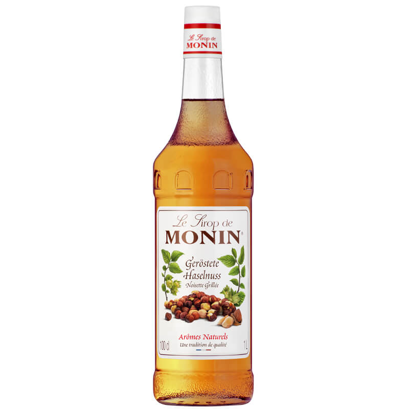 Geröstete Haselnuss - Monin Sirup (1,0l) Geröstete Haselnuss - Monin Sirup (1,0l)