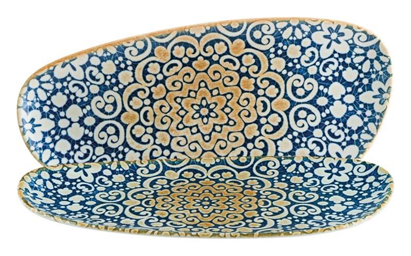 Bonna Alhambra Vago Platte oval 36cm blau - 12 Stück