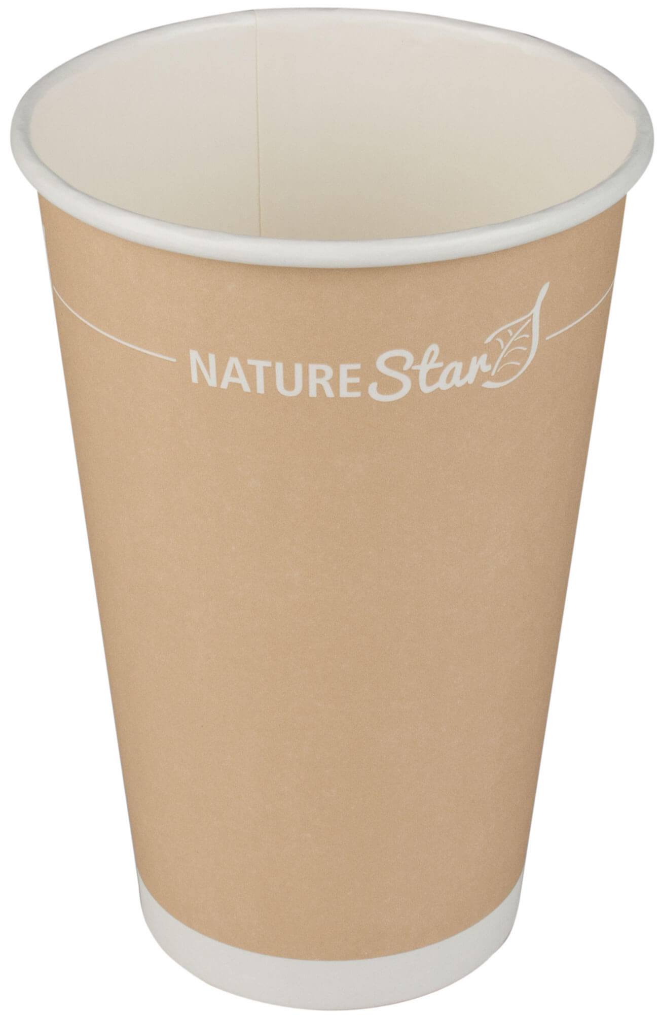 Kaffeebecher Papier, braun - 400ml (50 Stk.)