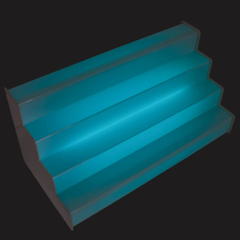 Flaschentreppe 1000x440mm - LED bunt Flaschentreppe 1000x440mm - LED bunt